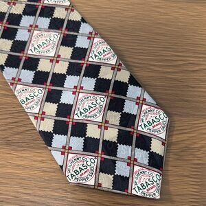 Tabasco Plaid Men's Novelty Silk Tie